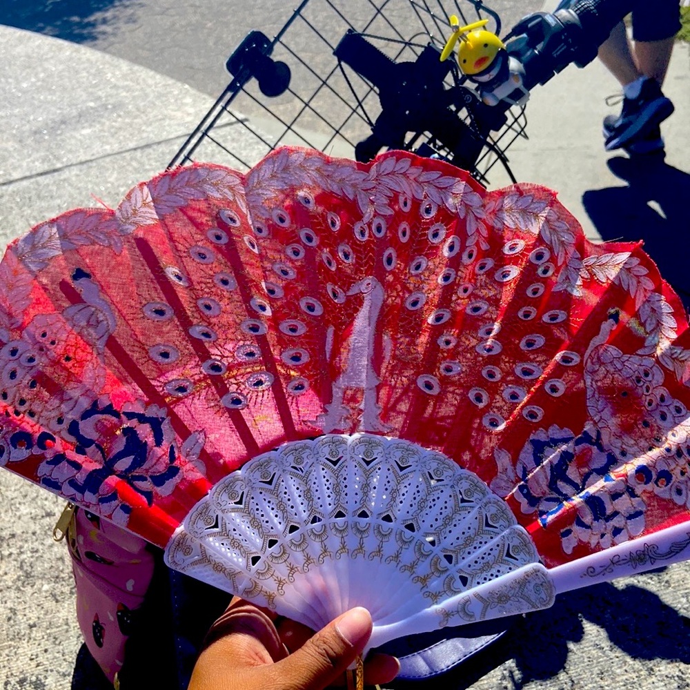 Thrifted ancient Japanese art style handheld fan ❤️‍🔥